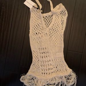 Altuzarra Ivory Carmela top/swim cover